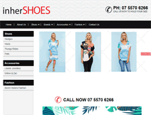Tablet Screenshot of inhershoes.net.au
